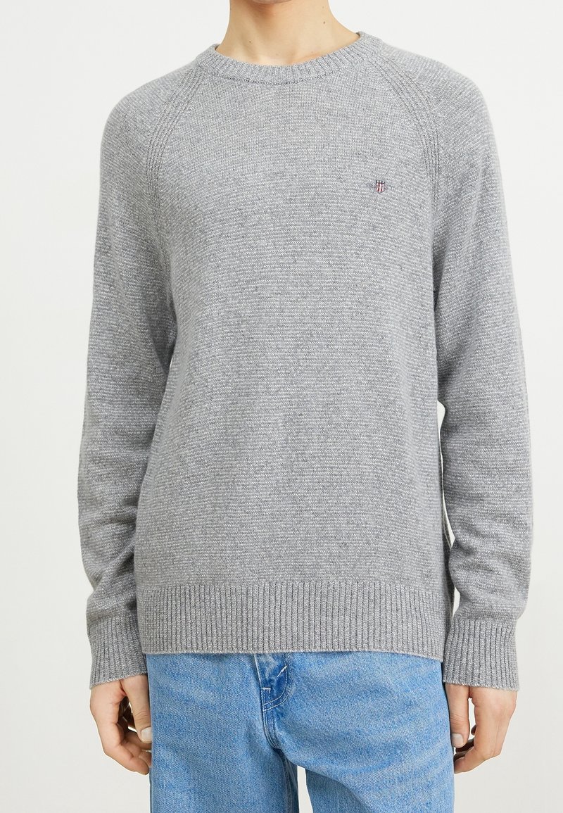 GANT Maglione - mottled dark grey