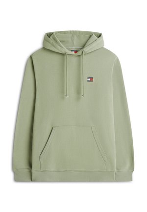 Tommy Jeans, REGULAR BADGE  - Суитшърт с качулка - spring olive