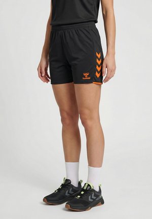 Hummel CORE 2.0  - Korte sportsbukser - black orange tiger