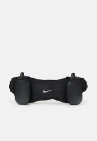 Nike Performance - NIKE FLEX STRIDE DBL BOTTLE BELT 709ML UNISEX - Bum bag - black/black/silver Thumbnail Image 1