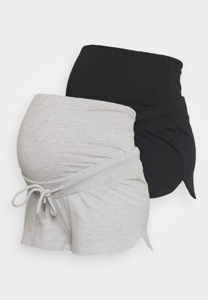 2 PACK - Shortsit - black - mottled grey