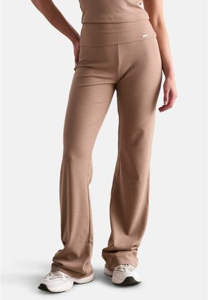 EASE RIBBED - Tygbyxor - light brown