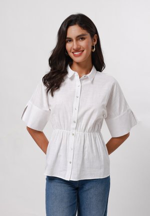 Button-down blouse - white