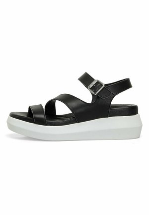 CASUAL COMFORT MONRA 4FX - Kiilakorkosandaali - black