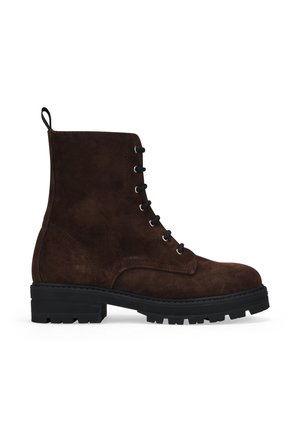 MILITARES CON Y CREMALLERA - Botines con plataforma - marron