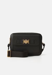 CROSSBODY UNISEX - Skuldertasker - black/gold-coloured