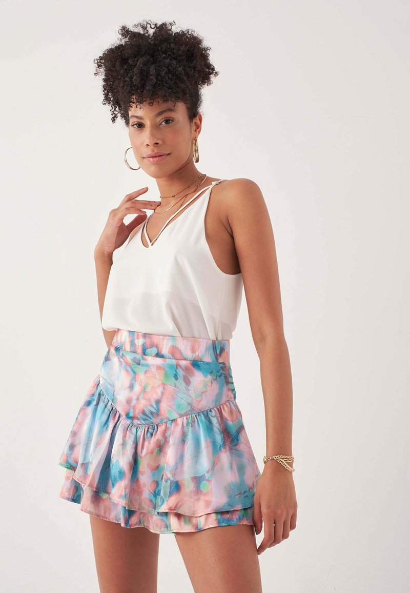 Herita PATTERNED RUFFLED - Gonna a pieghe - multi coloured