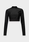 SLIM FIT - Hosszú ujjú felső - black