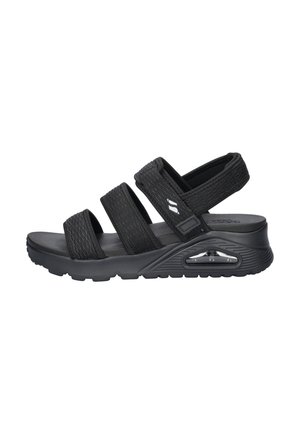 Skechers, Keilsandalette - zwart