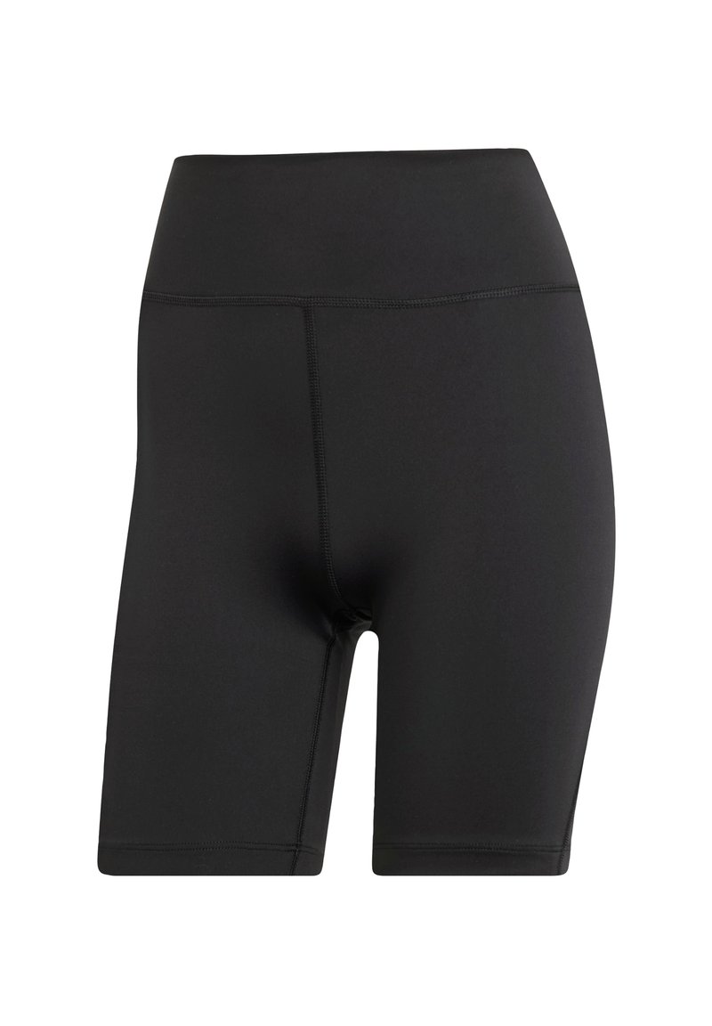Bañadores negros hechos de un material elástico, con una cintura alta y costuras planas para mayor comodidad y durabilidad.