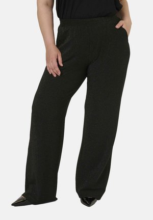 RIANA  - Stoffhose - black metallic glitter