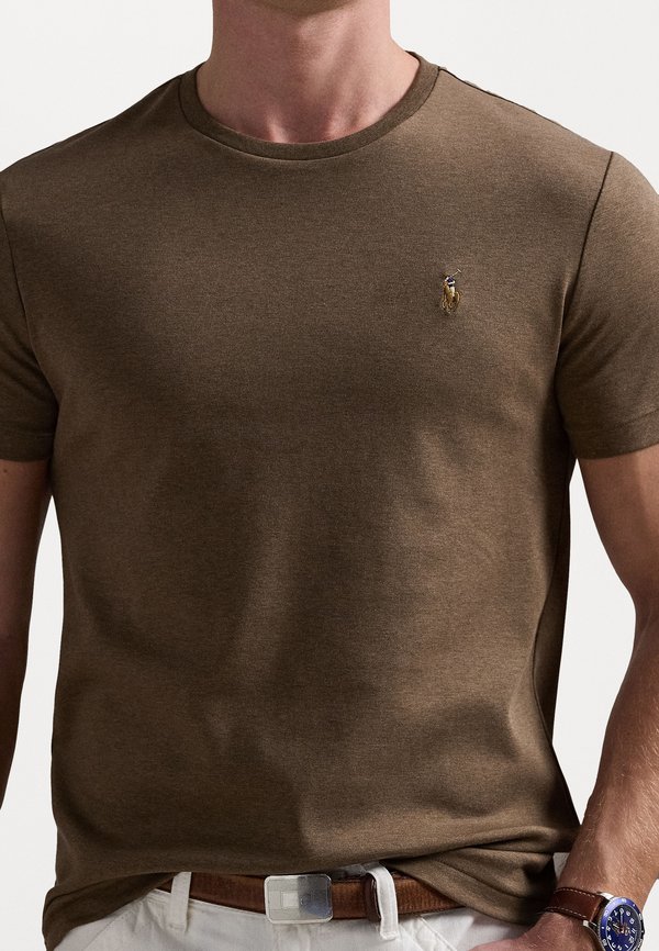 CUSTOM SLIM FIT SOFT COTTON T-SHIRT - Basic T-shirt - cedar heather2