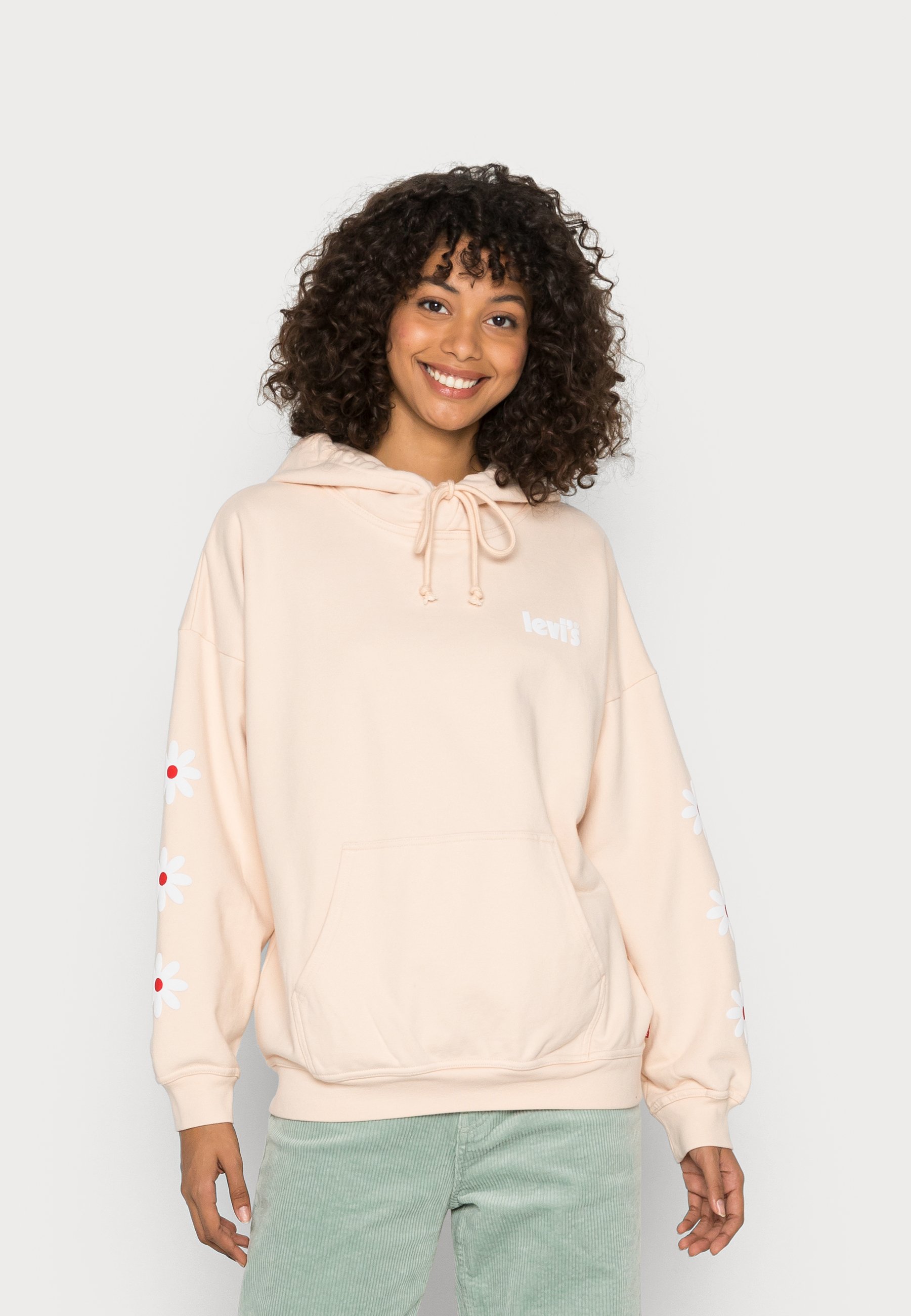 Levi's® GRAPHIC RIDER HOODIE - Sweatshirt - light pink - Zalando.de