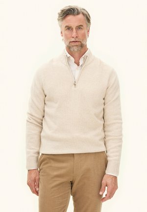 PAUL HALF ZIP - Trui - beach beige