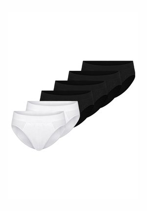 6 PACK - Slip - schwarz/weiß