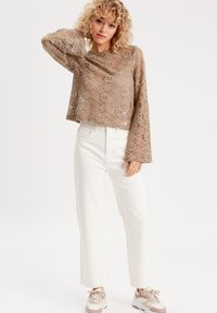 Cache Cache Jeans Straight Leg - ecru