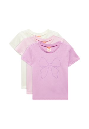 3 PACK - Print T-shirt - beige