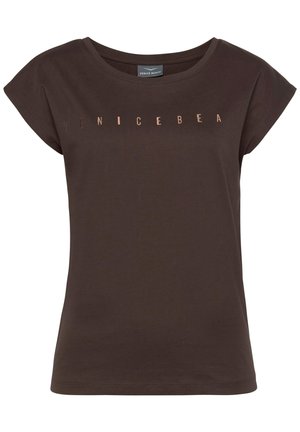 T-Shirt print - dunkelbraun