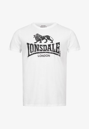 Lonsdale SILVERHILL - Trükipildiga T-särk - white/black