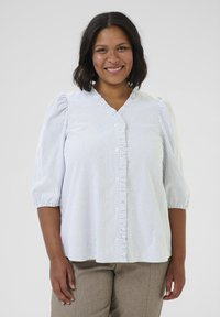 Kaffe Curve OSINA  - Bluse - white black oxford stripe