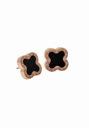 FYRKLÖVERÖR - Boucles d'oreilles - rose black and gold coloured