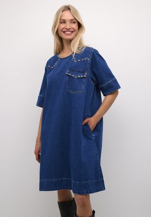 Culture CUANICETA - Denimové šaty - medium blue wash