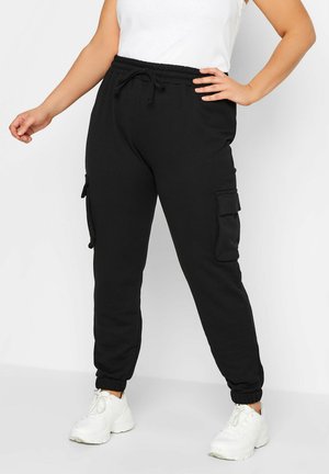 Yours Clothing Pantalon cargo - black