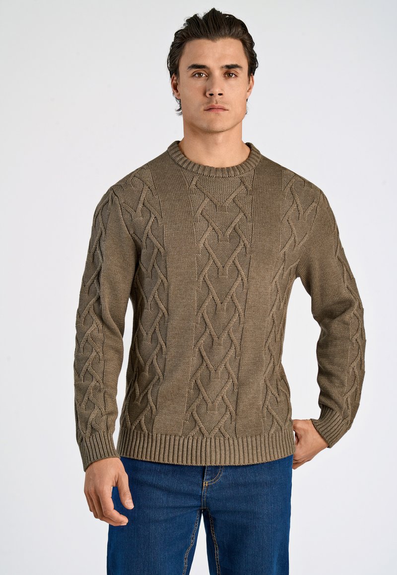 Lindbergh Strickpullover - brown mel