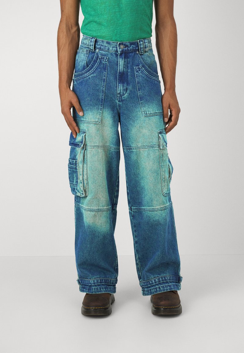 Jaded London SANDBLAST MONSTER CARGO - Relaxed fit jeans - mid 