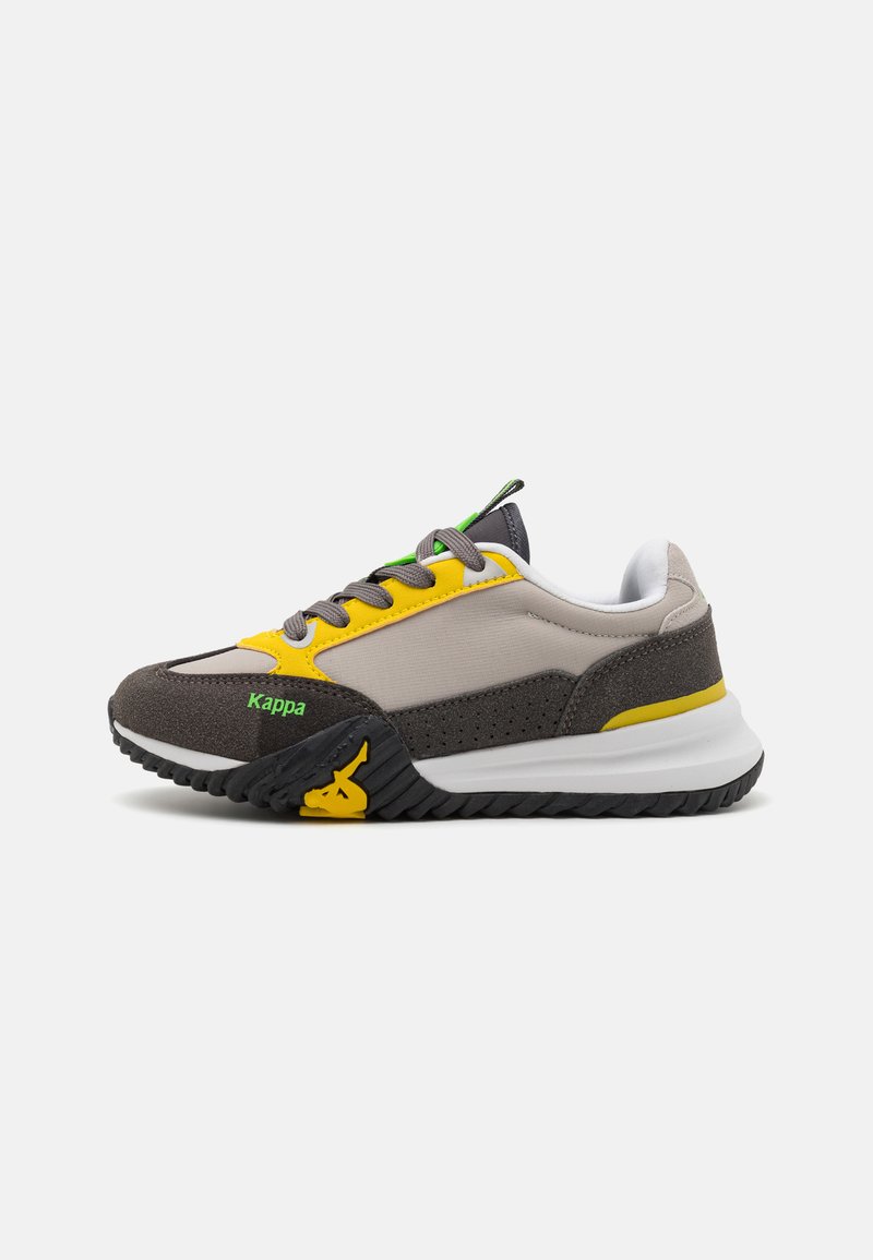 Kappa AUTHENTIC ARKLOW UNISEX - Sportcipő - grey/grey granite/neon green
