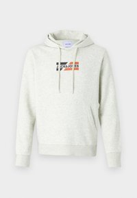 ECORP GRAPHIC HOOD NOOS - Mikina - white melange