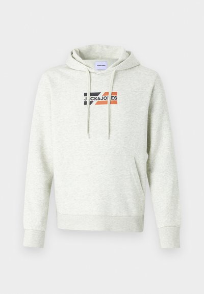 ECORP GRAPHIC HOOD NOOS - Sweat à capuche - white melange