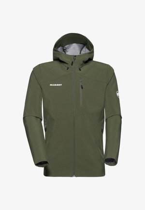 Mammut OUTDOOR SO HOODED - Giacca softshell - dark marsh