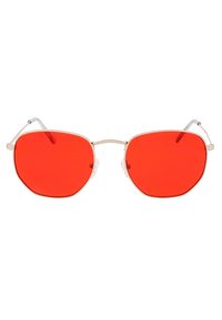 Icon Eyewear AUGUST - Sluneční brýle - gold / red lens