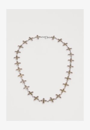 DARKAI, CLOVER NECKLACE UNISEX - Halskette - white/rose/peridot