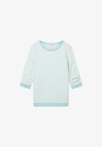 Non sélectionné, mint white structured stripe