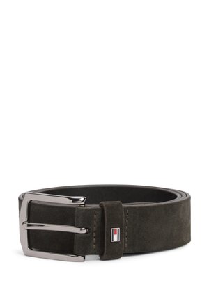 Tommy Hilfiger, DENTON SQUARE BUCKLE SUEDE BELT - Колан - brown