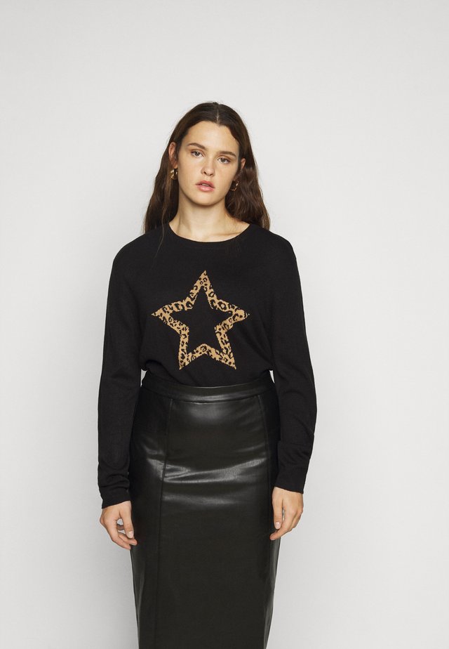 CURVE ANIMAL STAR JUMPER - Jumper - black