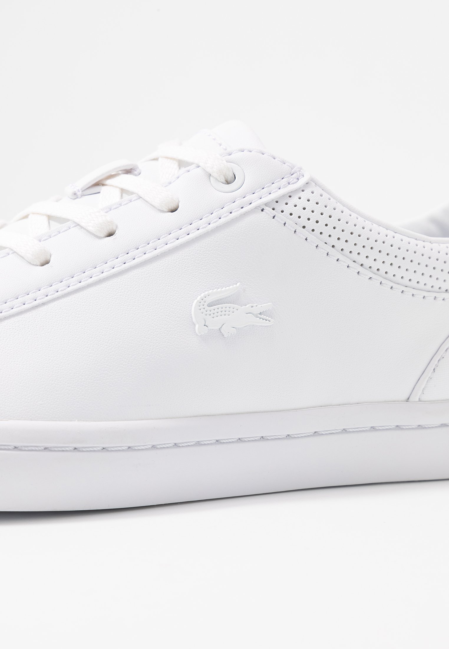 Lacoste STRAIGHTSET - Trainers - white/dark blue - Zalando.co.uk