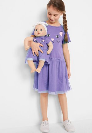 UND PUPPENKLEID (2-TLG.) SET AUS - Freizeitkleid - lila