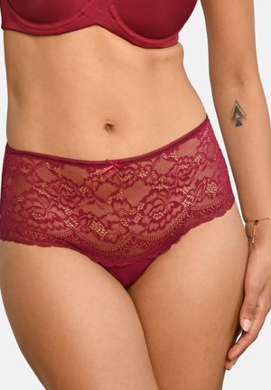 HIGH- PANTY  - Pants - bordeaux