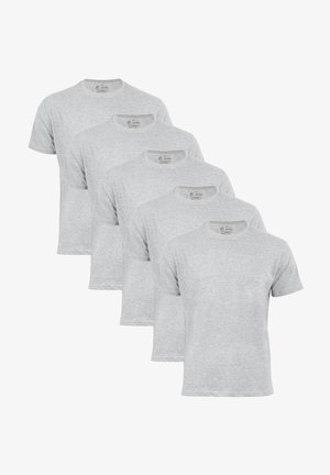 Cotton Prime, 5ER PACK - Basic T-shirt - grau