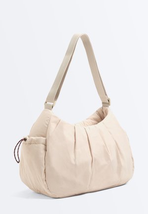 OYSHO, SHOPPER WITH SIDE POCKETS - Handtas - beige