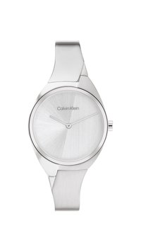 Calvin Klein 2H SS 30MM SUNRAY VERTICALLY BRUSHED DIAL SS BANGLE - Klocka - silver coloured