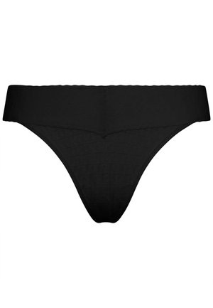 Calvin Klein Underwear, LOW RISE THONG ICON LOGO LACE - Perizoma - black