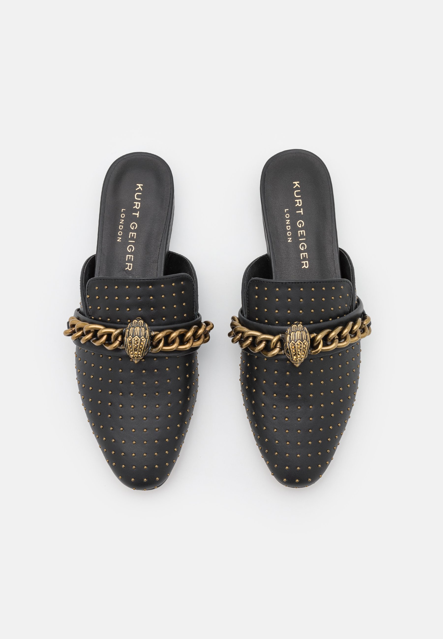 Kurt Geiger London CHELSEA MULE - Klapki płaskie/czarny - Zalando.pl