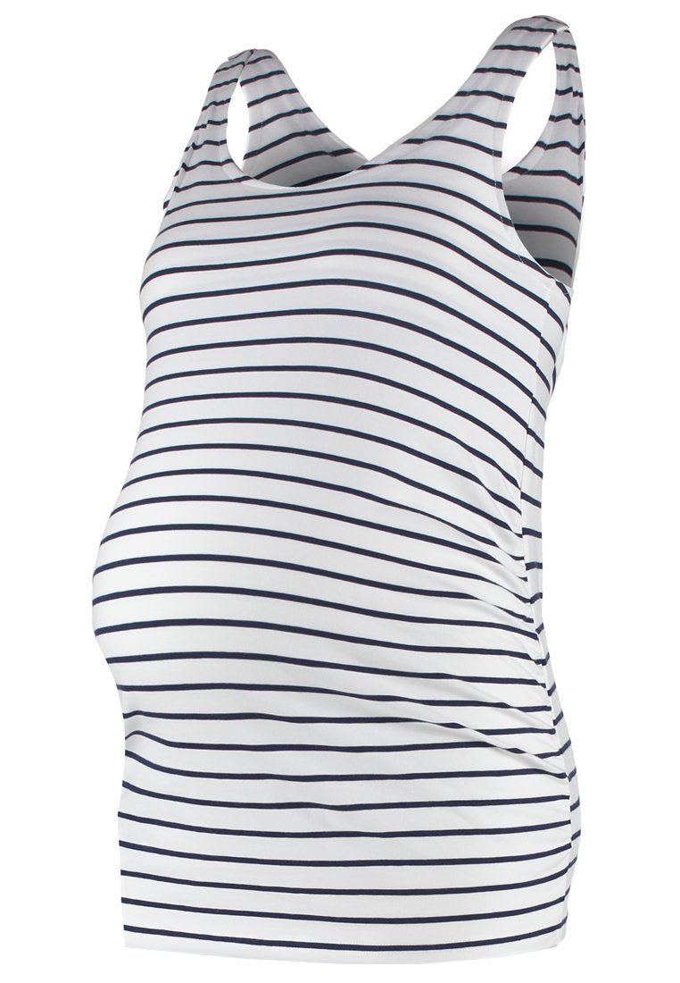 JoJo Maman Bébé Top wit/donkerblauw
