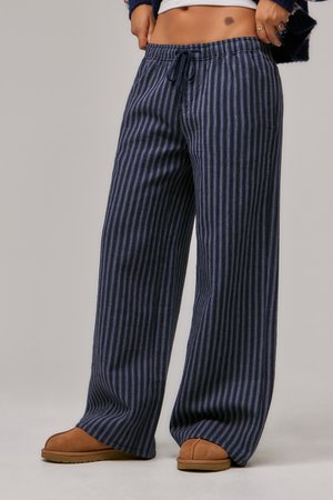 BDG Urban Outfitters AMI HEAVY PULL ON TROUSER - Nadrágok - navy