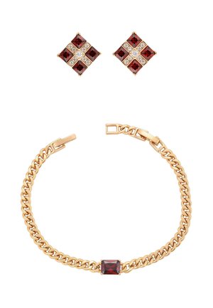 SET - Armband - rose gold red