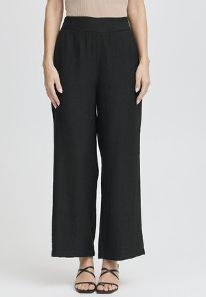 RIANA - Auduma bikses - black